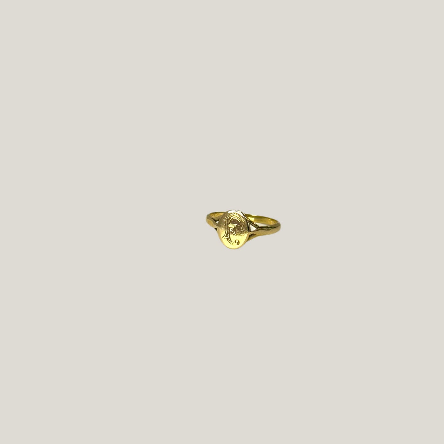 CHARLOT | 18k vintage zegelring