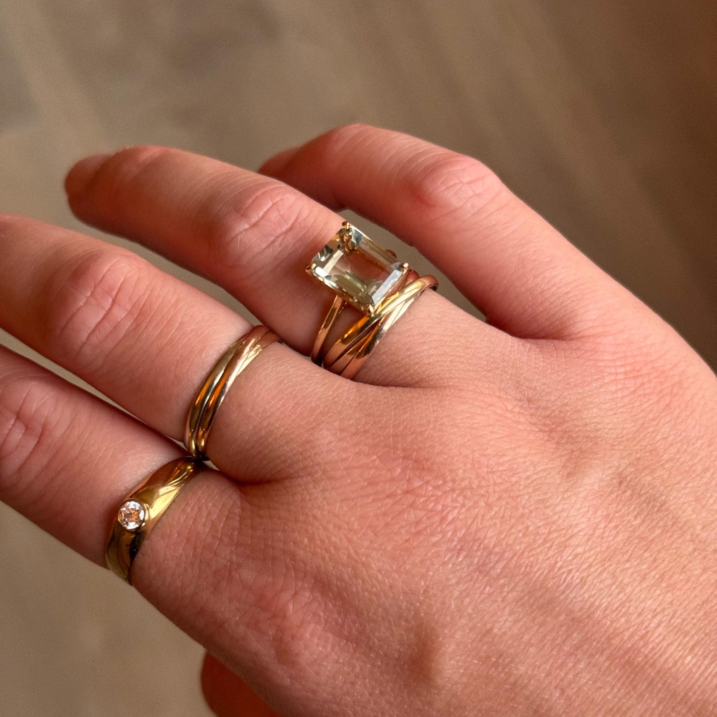 FAITH | 9k ring met groene amethist